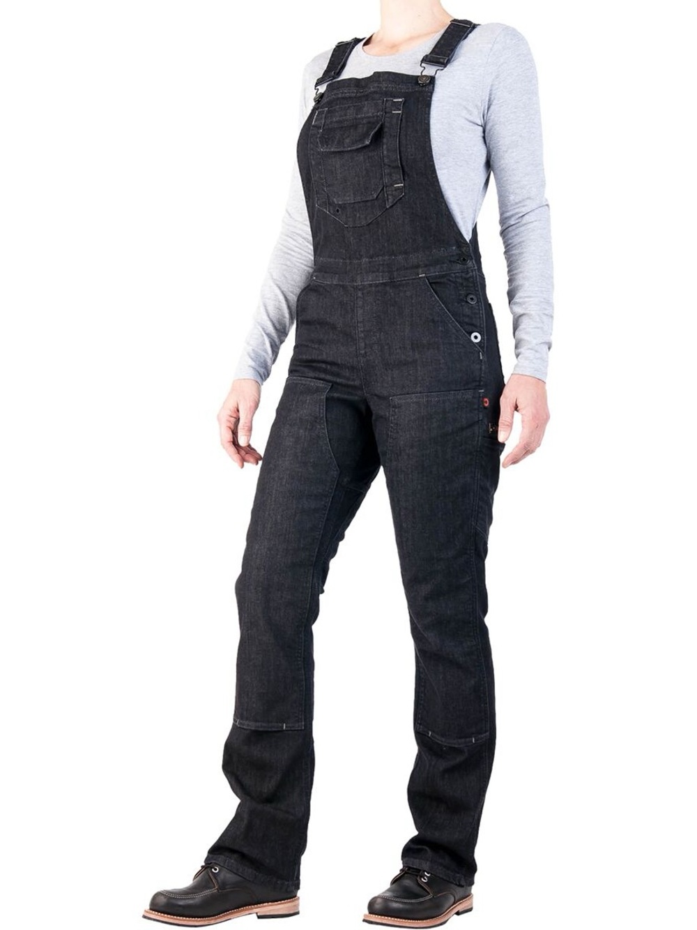 Dovetail Women's Freshly Black Denim Overalls 000/32